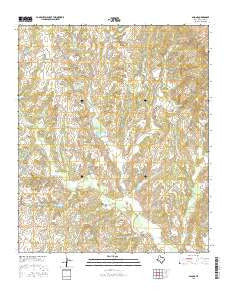 Salona Texas Current topographic map, 1:24000 scale, 7.5 X 7.5 Minute, Year 2016