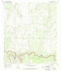 Salt Gap Texas Historical topographic map, 1:24000 scale, 7.5 X 7.5 Minute, Year 1967