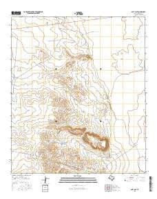 Salt Flat Texas Current topographic map, 1:24000 scale, 7.5 X 7.5 Minute, Year 2016