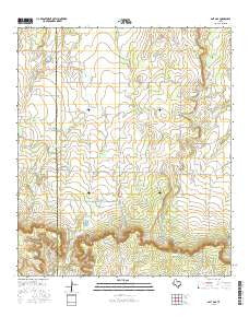 Salt Gap Texas Current topographic map, 1:24000 scale, 7.5 X 7.5 Minute, Year 2016