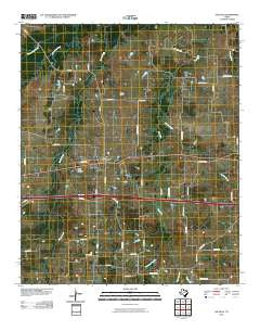 Saltillo Texas Historical topographic map, 1:24000 scale, 7.5 X 7.5 Minute, Year 2010