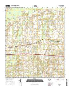 Saltillo Texas Current topographic map, 1:24000 scale, 7.5 X 7.5 Minute, Year 2016