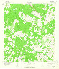 Sample Texas Historical topographic map, 1:24000 scale, 7.5 X 7.5 Minute, Year 1961