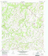 Sample Texas Historical topographic map, 1:24000 scale, 7.5 X 7.5 Minute, Year 1961