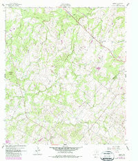 Sample Texas Historical topographic map, 1:24000 scale, 7.5 X 7.5 Minute, Year 1961