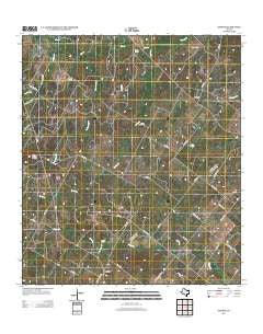 Sample Texas Historical topographic map, 1:24000 scale, 7.5 X 7.5 Minute, Year 2013
