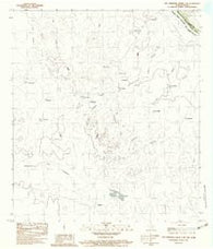 San Ambrosia Creek 3 NE Texas Historical topographic map, 1:24000 scale, 7.5 X 7.5 Minute, Year 1983
