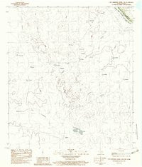 San Ambrosia Creek 3 NE Texas Historical topographic map, 1:24000 scale, 7.5 X 7.5 Minute, Year 1983