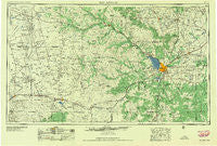San Angelo Texas Historical topographic map, 1:250000 scale, 1 X 2 Degree, Year 1958