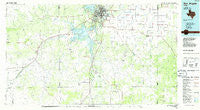 San Angelo Texas Historical topographic map, 1:100000 scale, 30 X 60 Minute, Year 1986
