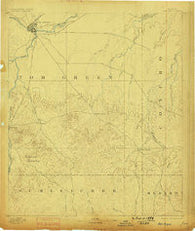 San Angelo Texas Historical topographic map, 1:125000 scale, 30 X 30 Minute, Year 1892