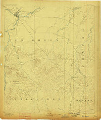 San Angelo Texas Historical topographic map, 1:125000 scale, 30 X 30 Minute, Year 1892