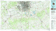 San Antonio Texas Historical topographic map, 1:100000 scale, 30 X 60 Minute, Year 1985