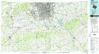 San Antonio Texas Historical topographic map, 1:100000 scale, 30 X 60 Minute, Year 1985