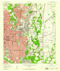 San Antonio East Texas Historical topographic map, 1:24000 scale, 7.5 X 7.5 Minute, Year 1953