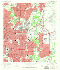 San Antonio East Texas Historical topographic map, 1:24000 scale, 7.5 X 7.5 Minute, Year 1967
