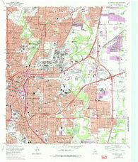 San Antonio East Texas Historical topographic map, 1:24000 scale, 7.5 X 7.5 Minute, Year 1967