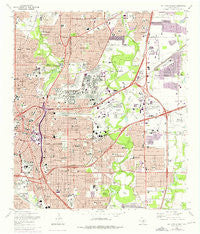 San Antonio East Texas Historical topographic map, 1:24000 scale, 7.5 X 7.5 Minute, Year 1967