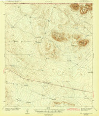 San Antonio Mtn Texas Historical topographic map, 1:62500 scale, 15 X 15 Minute, Year 1943