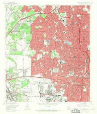 San Antonio West Texas Historical topographic map, 1:24000 scale, 7.5 X 7.5 Minute, Year 1967