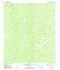San Augustine Draw Texas Historical topographic map, 1:24000 scale, 7.5 X 7.5 Minute, Year 1970