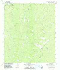 San Augustine Draw Texas Historical topographic map, 1:24000 scale, 7.5 X 7.5 Minute, Year 1970