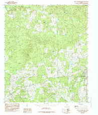 San Augustine West Texas Historical topographic map, 1:24000 scale, 7.5 X 7.5 Minute, Year 1984
