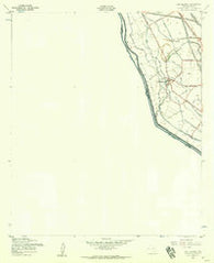 San Elizario Texas Historical topographic map, 1:24000 scale, 7.5 X 7.5 Minute, Year 1955