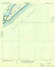San Luis Pass Texas Historical topographic map, 1:31680 scale, 7.5 X 7.5 Minute, Year 1933