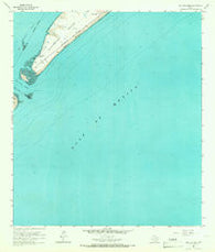 San Luis Pass Texas Historical topographic map, 1:24000 scale, 7.5 X 7.5 Minute, Year 1963