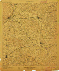 San Marcos Texas Historical topographic map, 1:125000 scale, 30 X 30 Minute, Year 1911