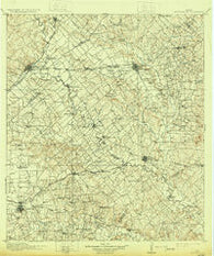San Marcos Texas Historical topographic map, 1:125000 scale, 30 X 30 Minute, Year 1911