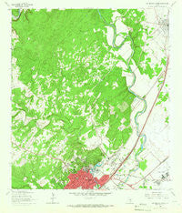 San Marcos North Texas Historical topographic map, 1:24000 scale, 7.5 X 7.5 Minute, Year 1964