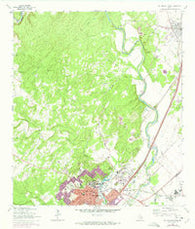 San Marcos North Texas Historical topographic map, 1:24000 scale, 7.5 X 7.5 Minute, Year 1964