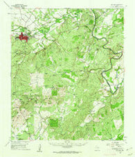 San Saba Texas Historical topographic map, 1:62500 scale, 15 X 15 Minute, Year 1959