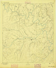 San Saba Texas Historical topographic map, 1:125000 scale, 30 X 30 Minute, Year 1894