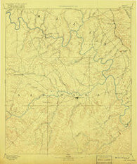 San Saba Texas Historical topographic map, 1:125000 scale, 30 X 30 Minute, Year 1894