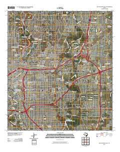 San Antonio East Texas Historical topographic map, 1:24000 scale, 7.5 X 7.5 Minute, Year 2010