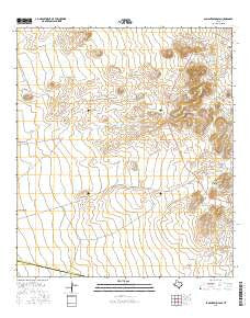 San Antonio Pass Texas Current topographic map, 1:24000 scale, 7.5 X 7.5 Minute, Year 2016