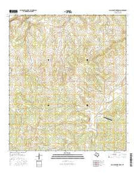San Augustine Draw Texas Current topographic map, 1:24000 scale, 7.5 X 7.5 Minute, Year 2016