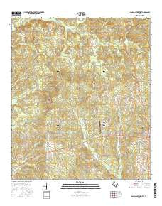 San Augustine West Texas Current topographic map, 1:24000 scale, 7.5 X 7.5 Minute, Year 2016