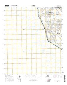 San Elizario Texas Current topographic map, 1:24000 scale, 7.5 X 7.5 Minute, Year 2016