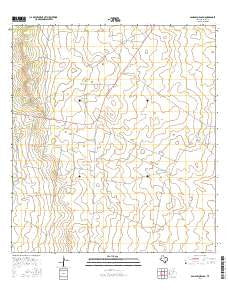 San Pablo Ranch Texas Current topographic map, 1:24000 scale, 7.5 X 7.5 Minute, Year 2016