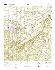 San Saba Texas Current topographic map, 1:24000 scale, 7.5 X 7.5 Minute, Year 2016
