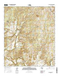 San Saba Peak Texas Current topographic map, 1:24000 scale, 7.5 X 7.5 Minute, Year 2016