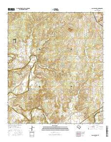 San Saba Peak Texas Current topographic map, 1:24000 scale, 7.5 X 7.5 Minute, Year 2016