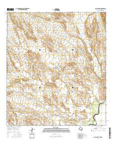 San Vicente Texas Current topographic map, 1:24000 scale, 7.5 X 7.5 Minute, Year 2016