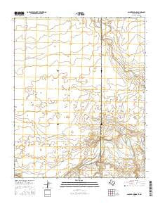 Sanchez Springs Texas Current topographic map, 1:24000 scale, 7.5 X 7.5 Minute, Year 2016