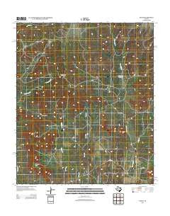 Sanco Texas Historical topographic map, 1:24000 scale, 7.5 X 7.5 Minute, Year 2012
