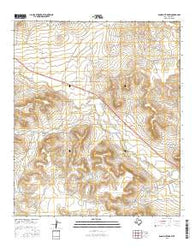 Sand Bluff Draw Texas Current topographic map, 1:24000 scale, 7.5 X 7.5 Minute, Year 2016